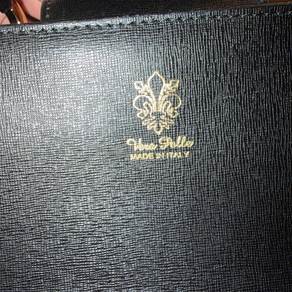 Vera Pelle Elegant Black Satchel - Picture 6 of 8